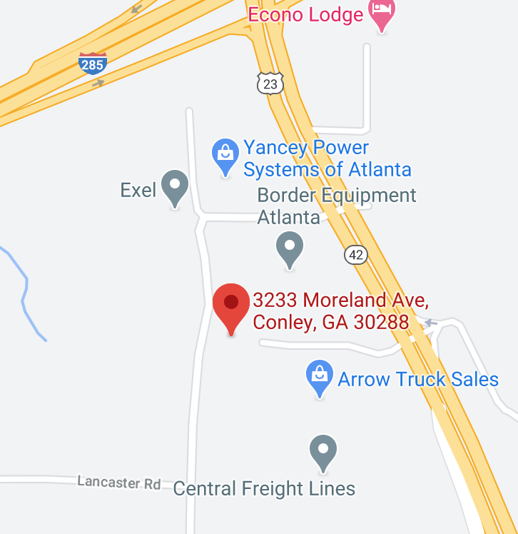 Map of Arrow Trucks location in Atlanta