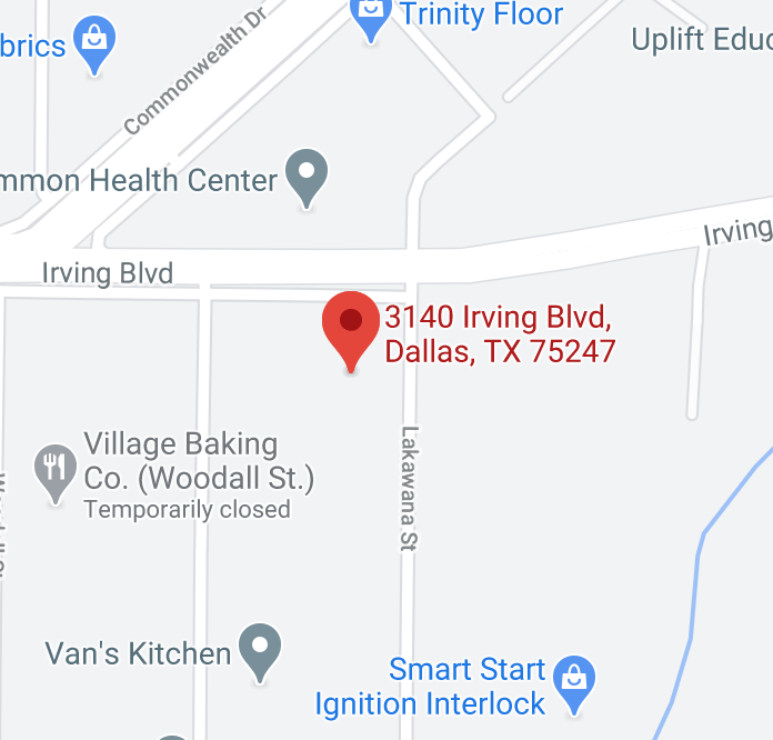 Map of Arrow Truck's Dallas location
