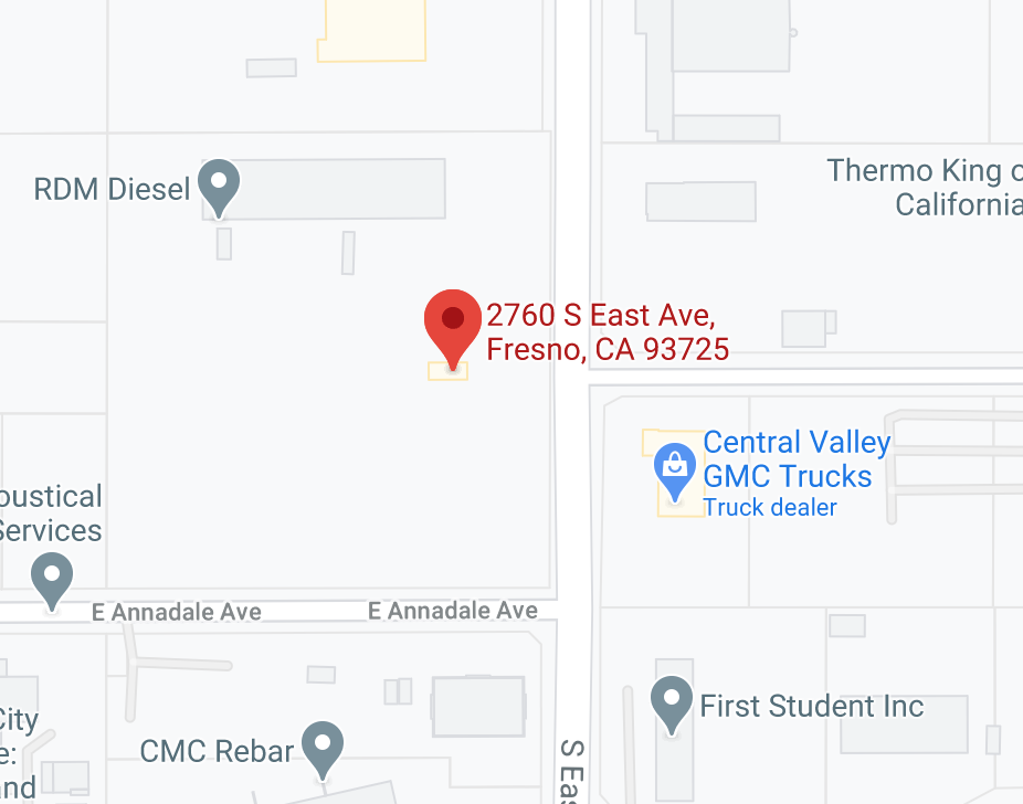 Map of Arrow Truck's Fresno location