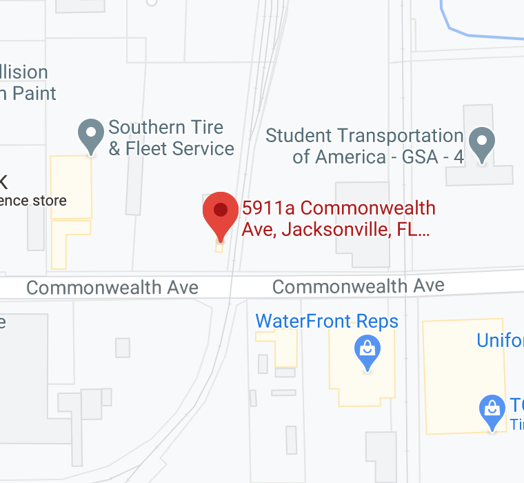 Map of Arrow Truck's Jacksonville location