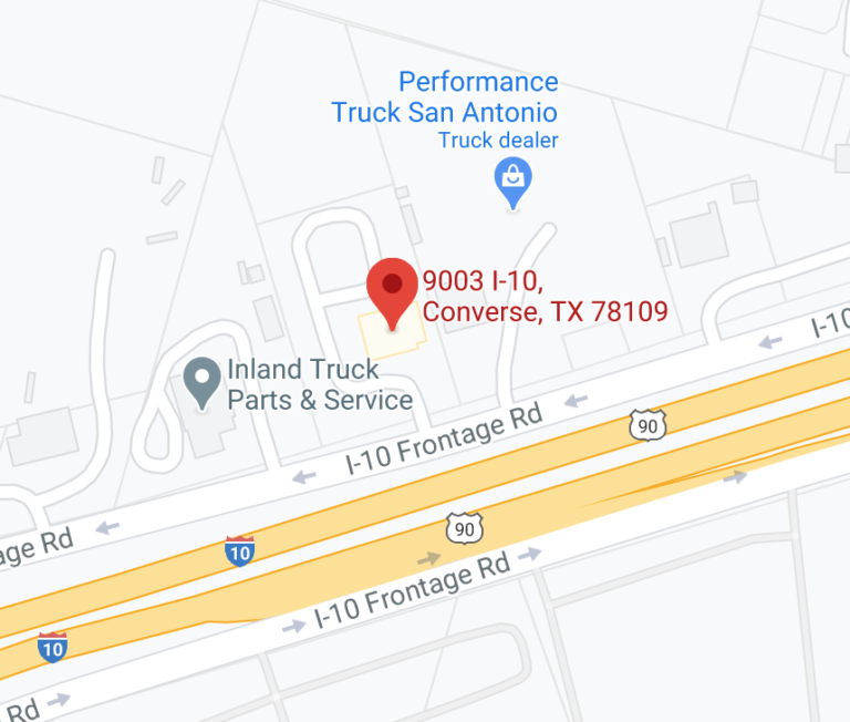 Map of Arrow Truck's San Antonio location